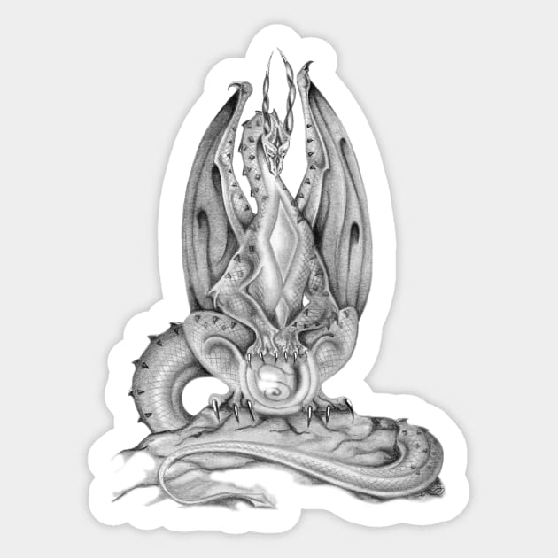 Magic Dragon Sticker by Sandra Staple